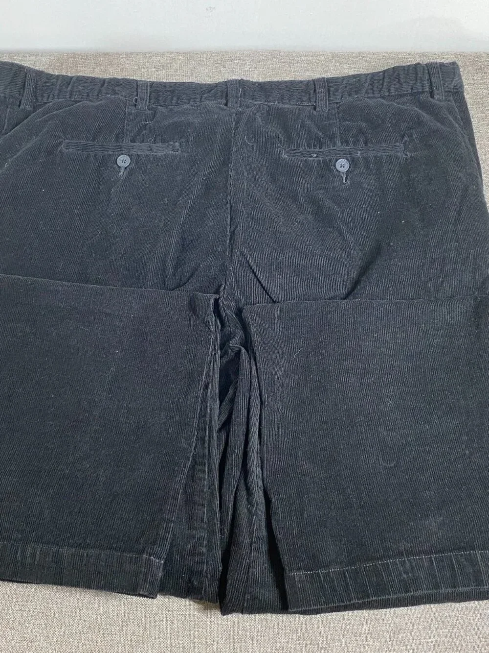 Croft & Barrow Corduroy Dress Pants Men's 40 x 32 High Rise Black Casual